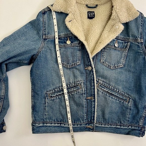GAP Women’s Denim Sherpa Jacket size Smalll - Picture 5 of 6